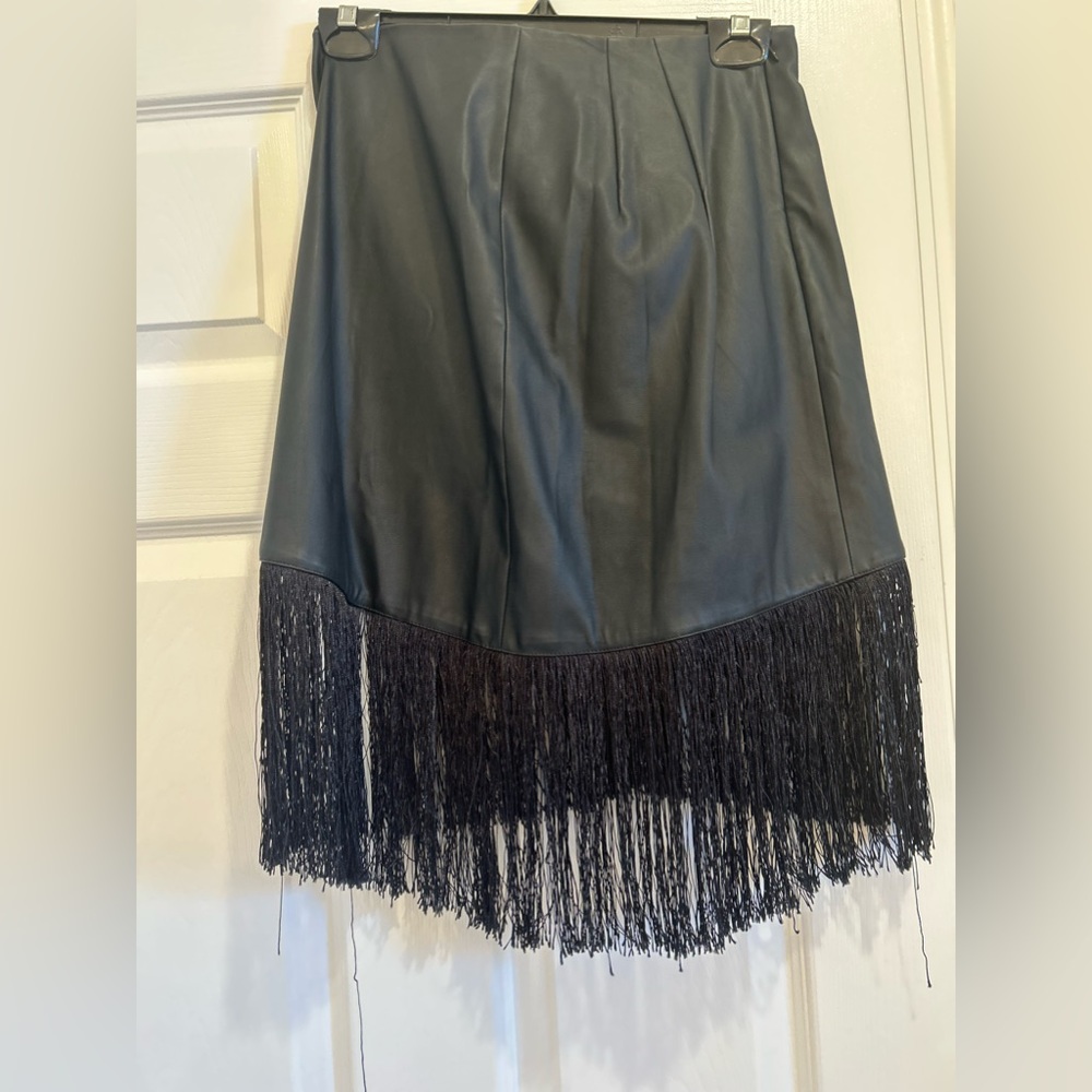 COPY - Fringe Black Express Skirt - Picture 3 of 12